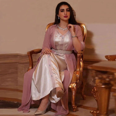 Kaftan Satin Dress